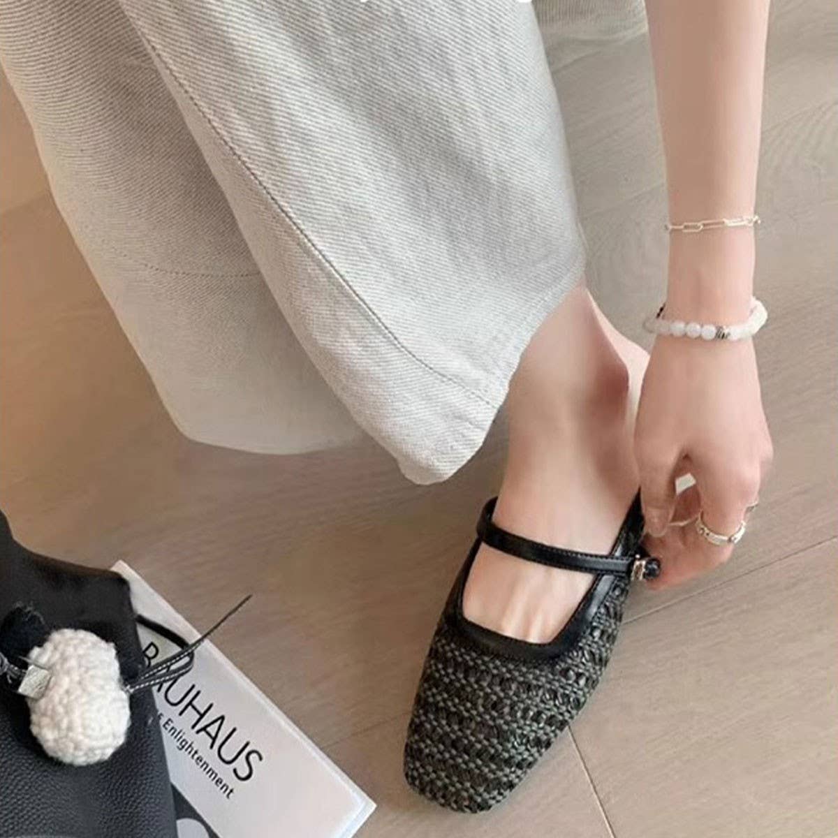 Cutout Leather Slip-On Mules with Hidden Wedge