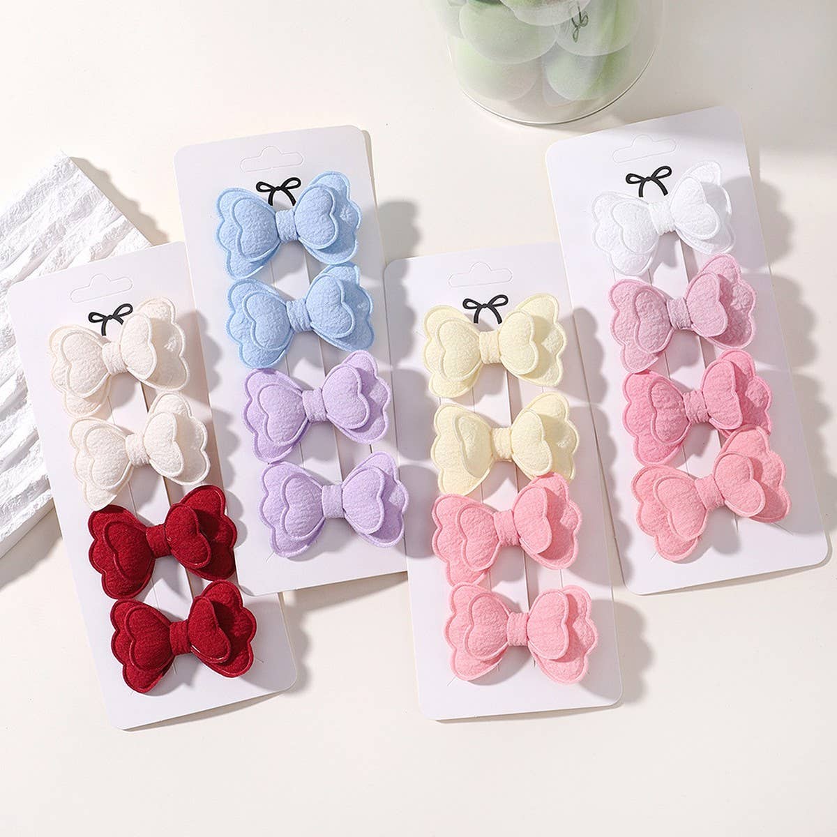 Double-Layer Butterfly Hair Clip Set for Kids