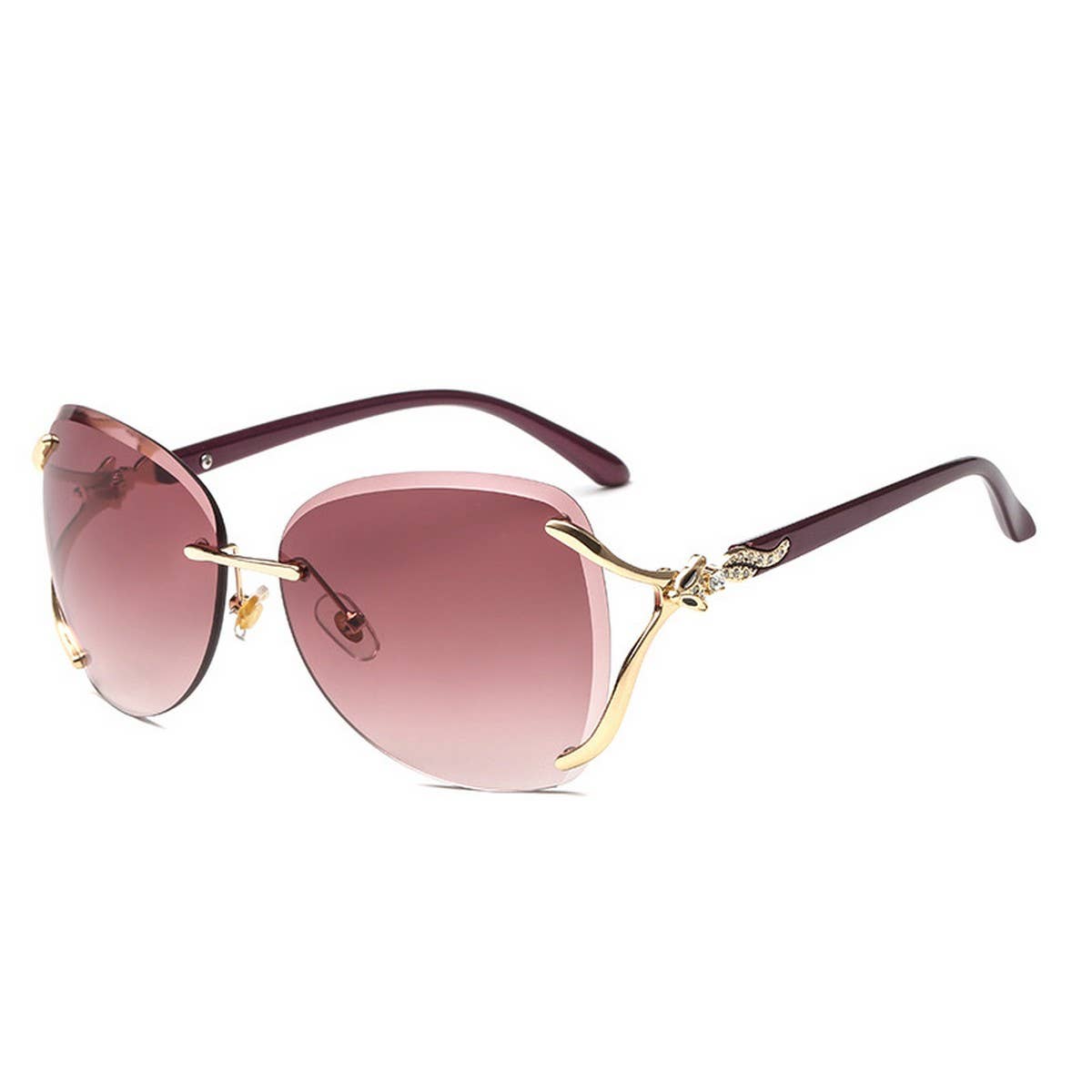 Fox Head Rimless Fashion Sunglasses for Women