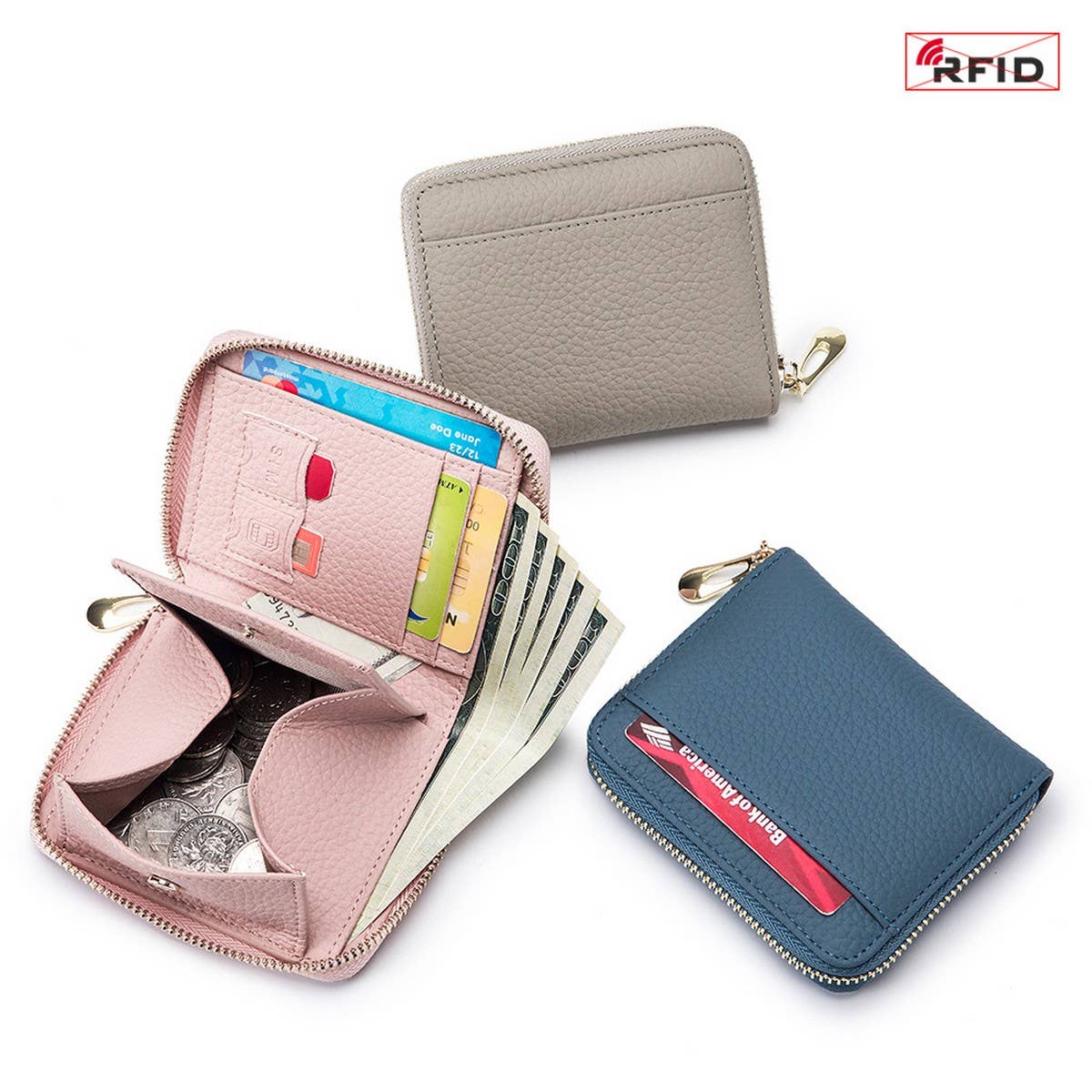 FASHION MULTIFUNCTIONAL SHORT LEATHER WALLET_CWAB3754