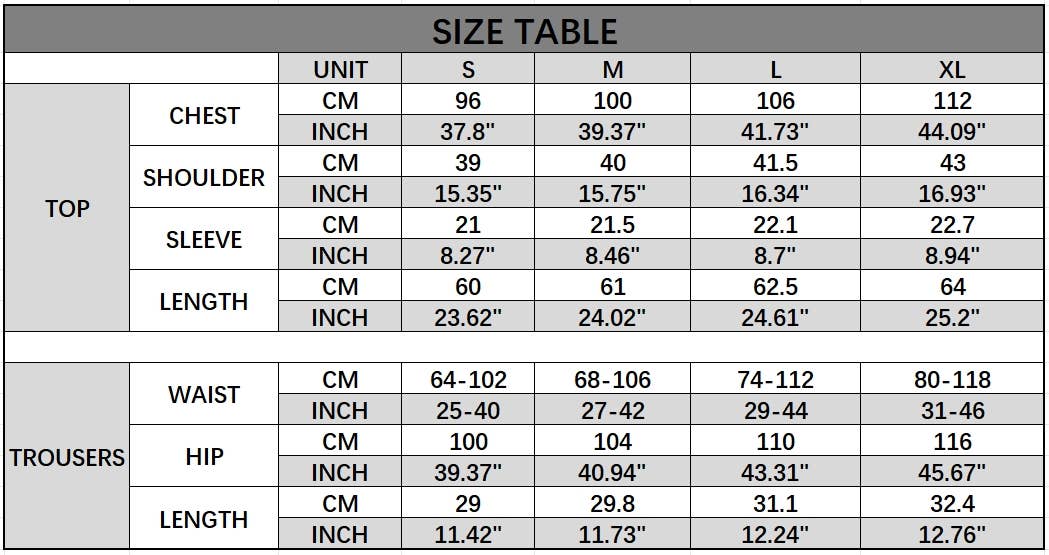 Two-piece ruffled shirt and shorts