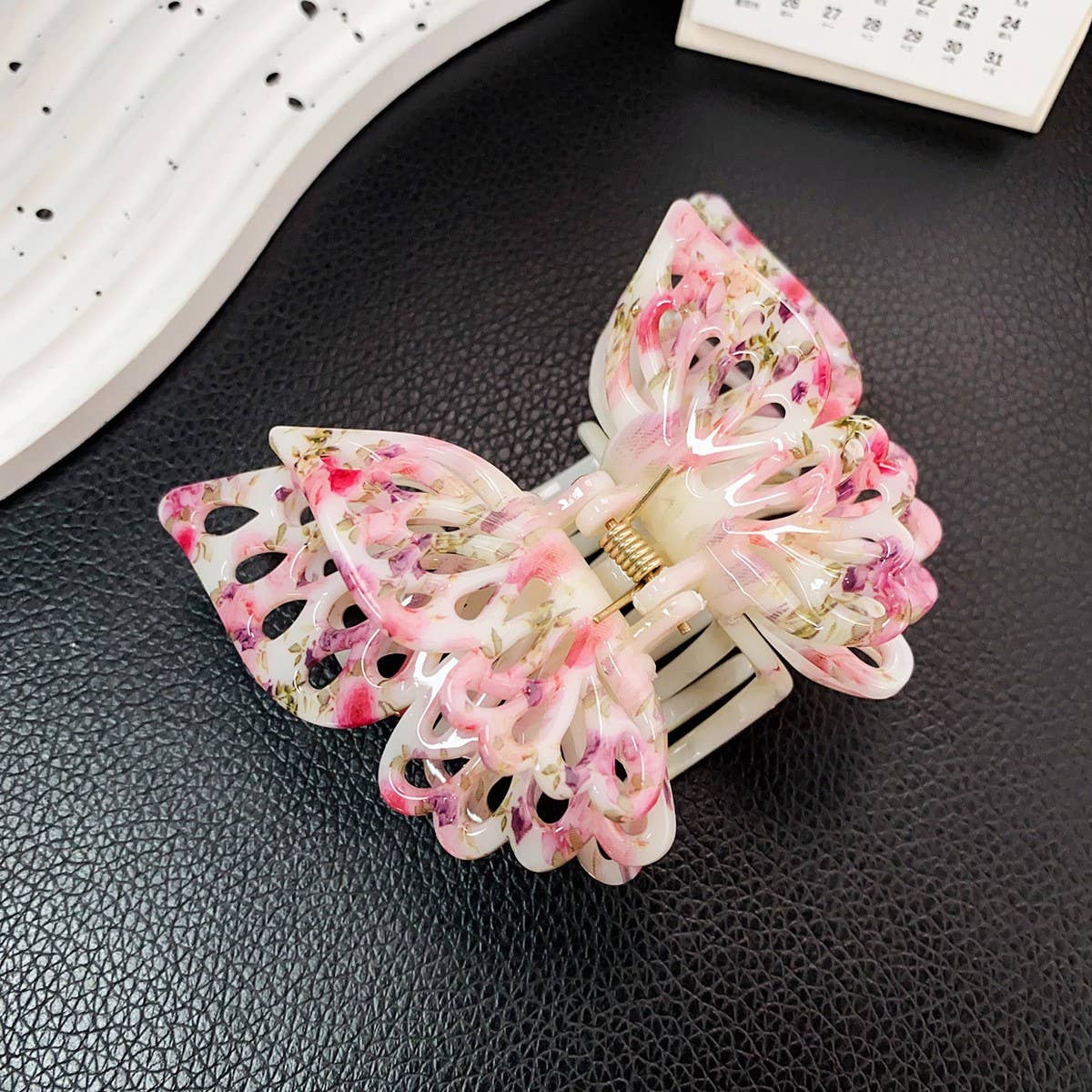 Ink Style Hollow Butterfly Hair Claw - Fairy Clip_CWAHA1582