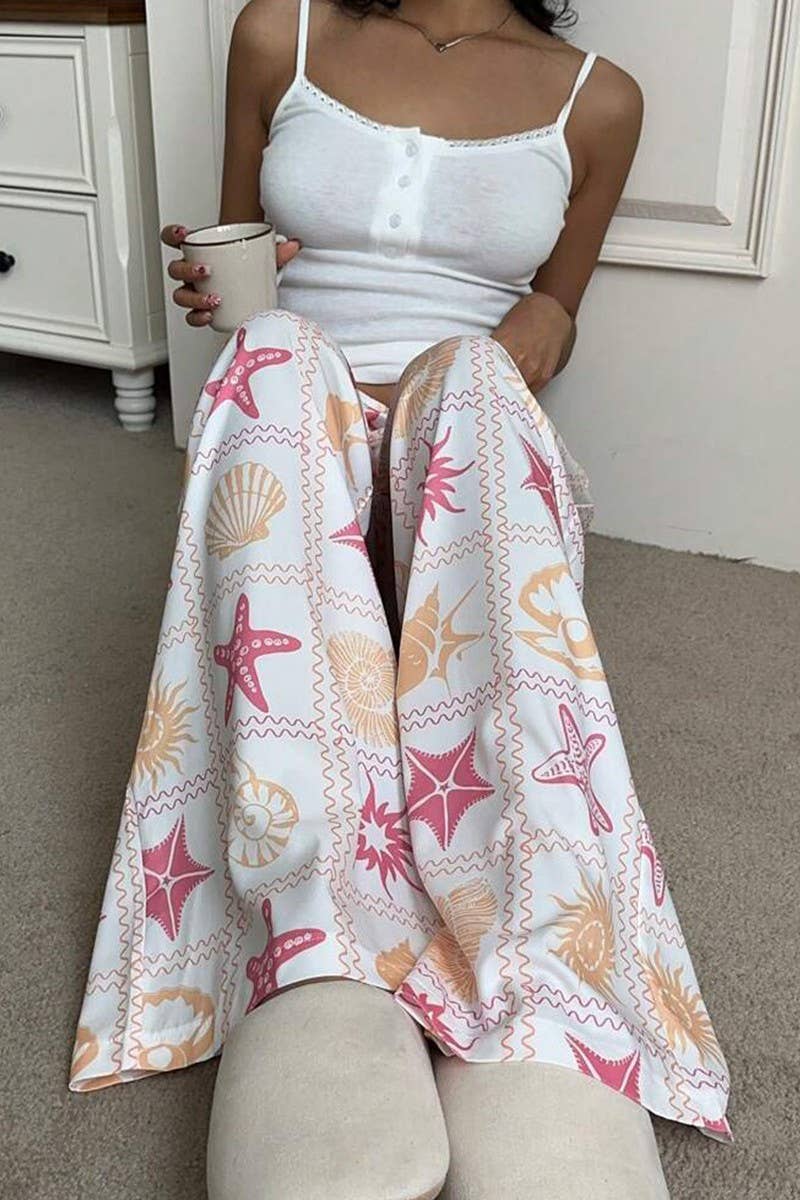 CWBLP2067_SUMMER CASUAL ALL-MATCH MOPPING PANTS