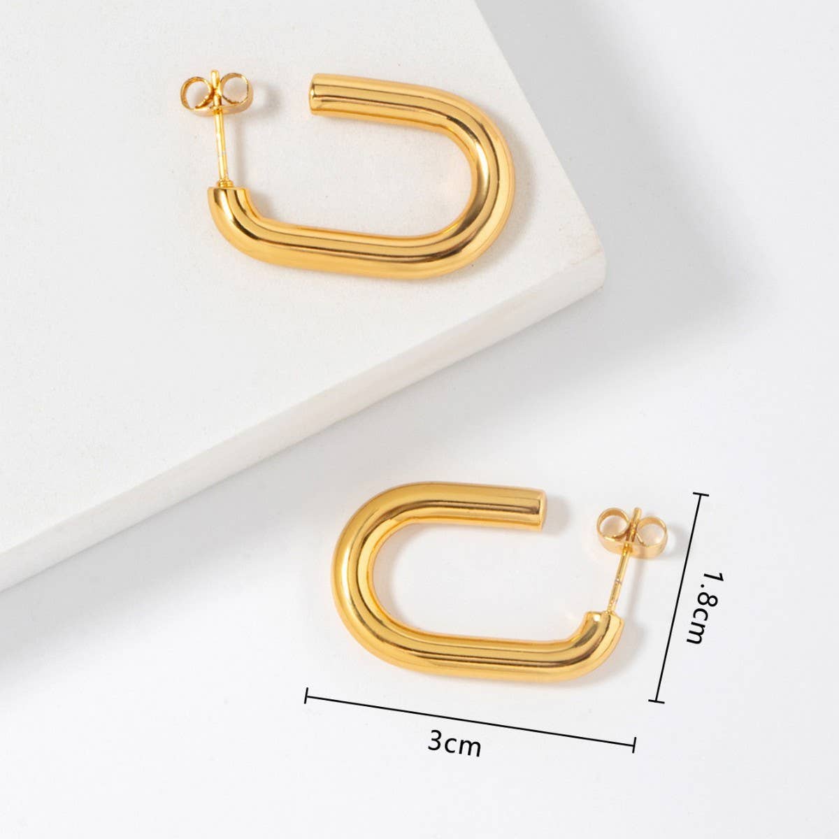 STAINLESS STEEL U-SHAPED PERSONALITY EARRINGS_CWMM3620