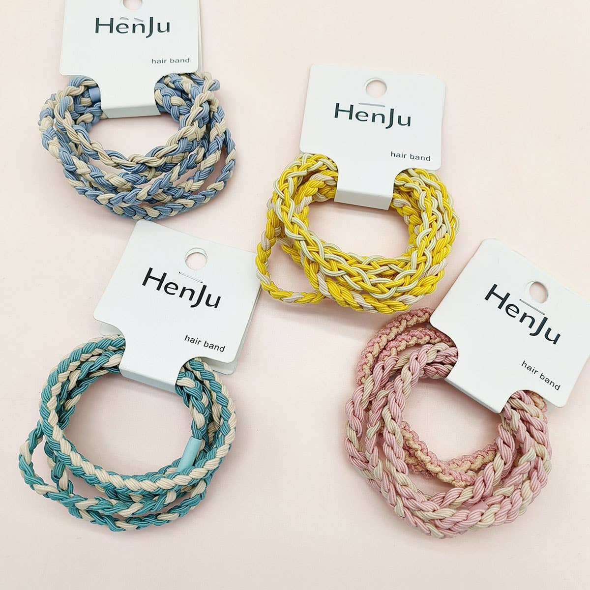 Candy Color Twisted Hair Ties , Cute Rubber Bands- CWAHA0339