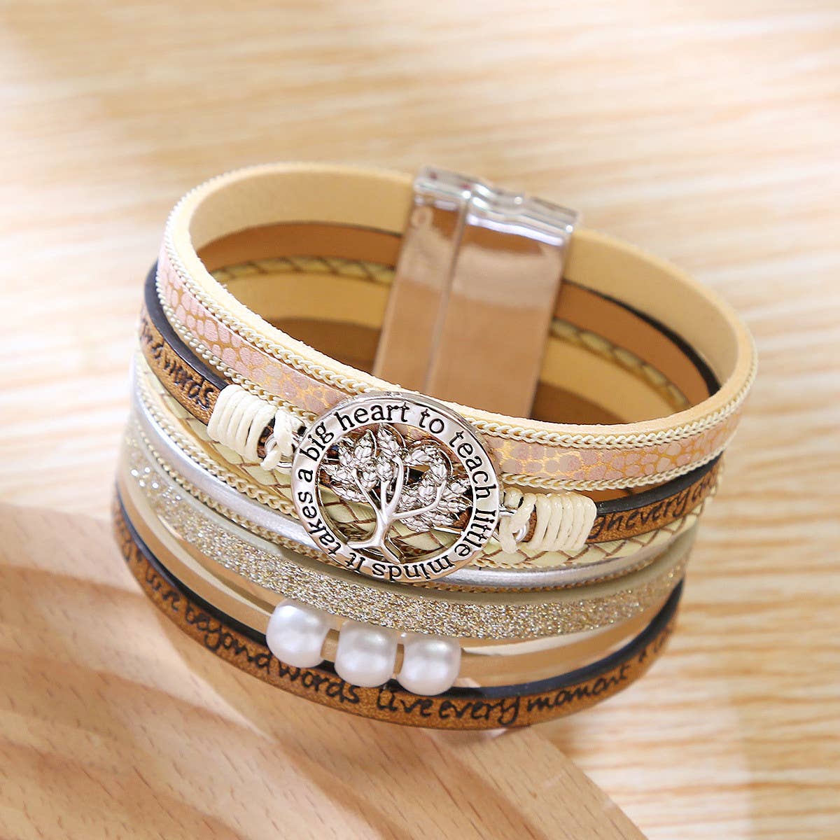 BOHEMIAN MAGNETIC CLASP MULTI-LAYER BRACELET_CWAJE1459