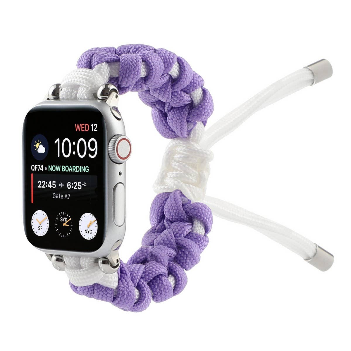 IWATCH7-1SE NYLON PARACORD BRAIDED WATCH STRAP