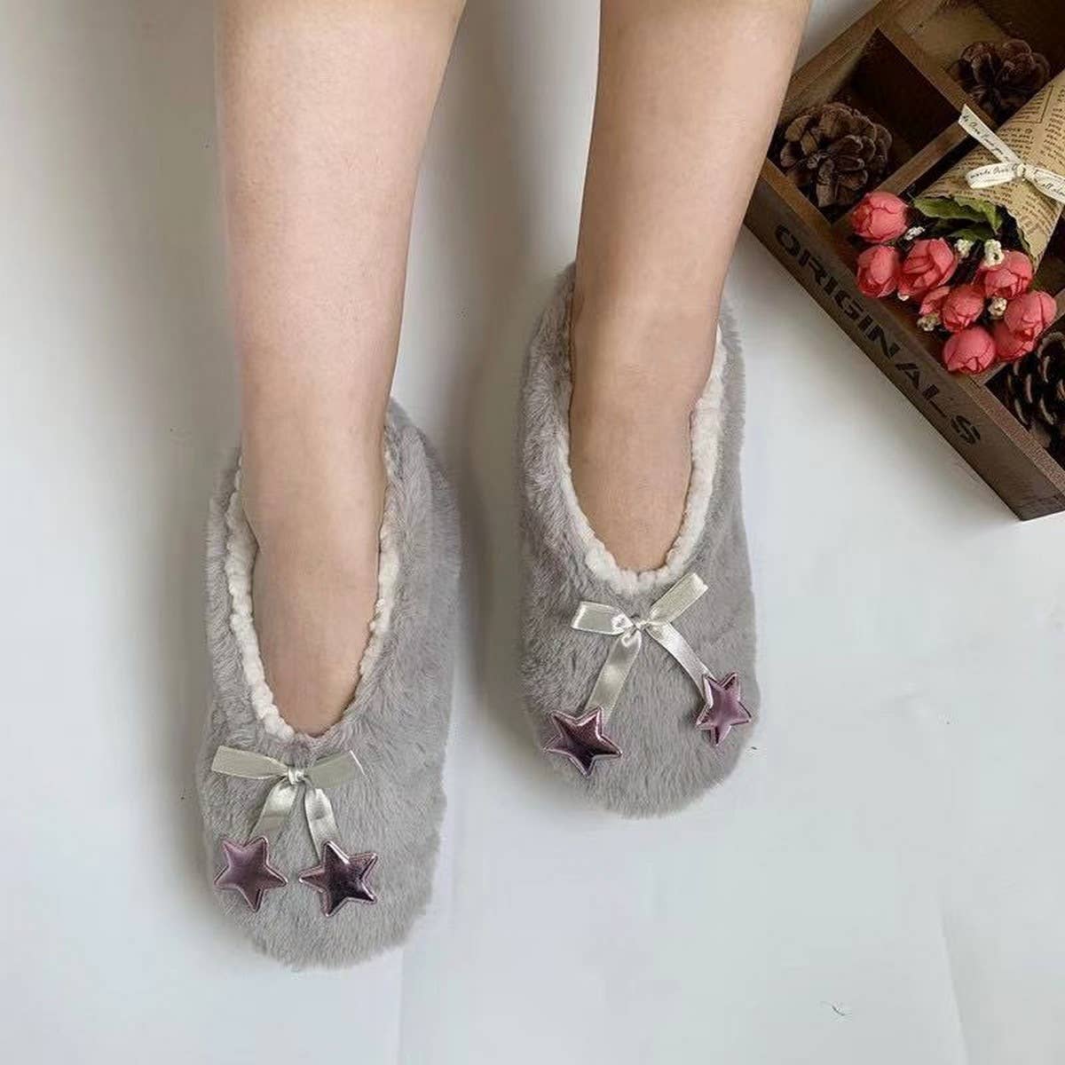 HOME WARM NON-SLIP PLUSH FLOOR SOCKS YOGA SOCKS