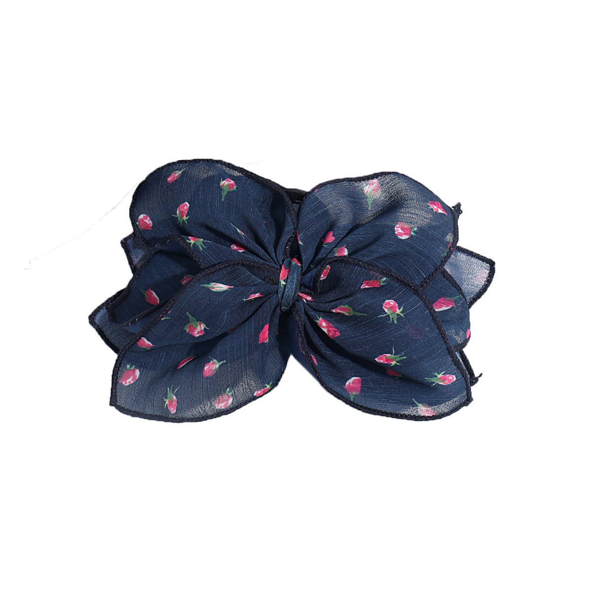 ELEGANT ARTISTIC FLOWER LOVE MESH BOW HAIRPIN