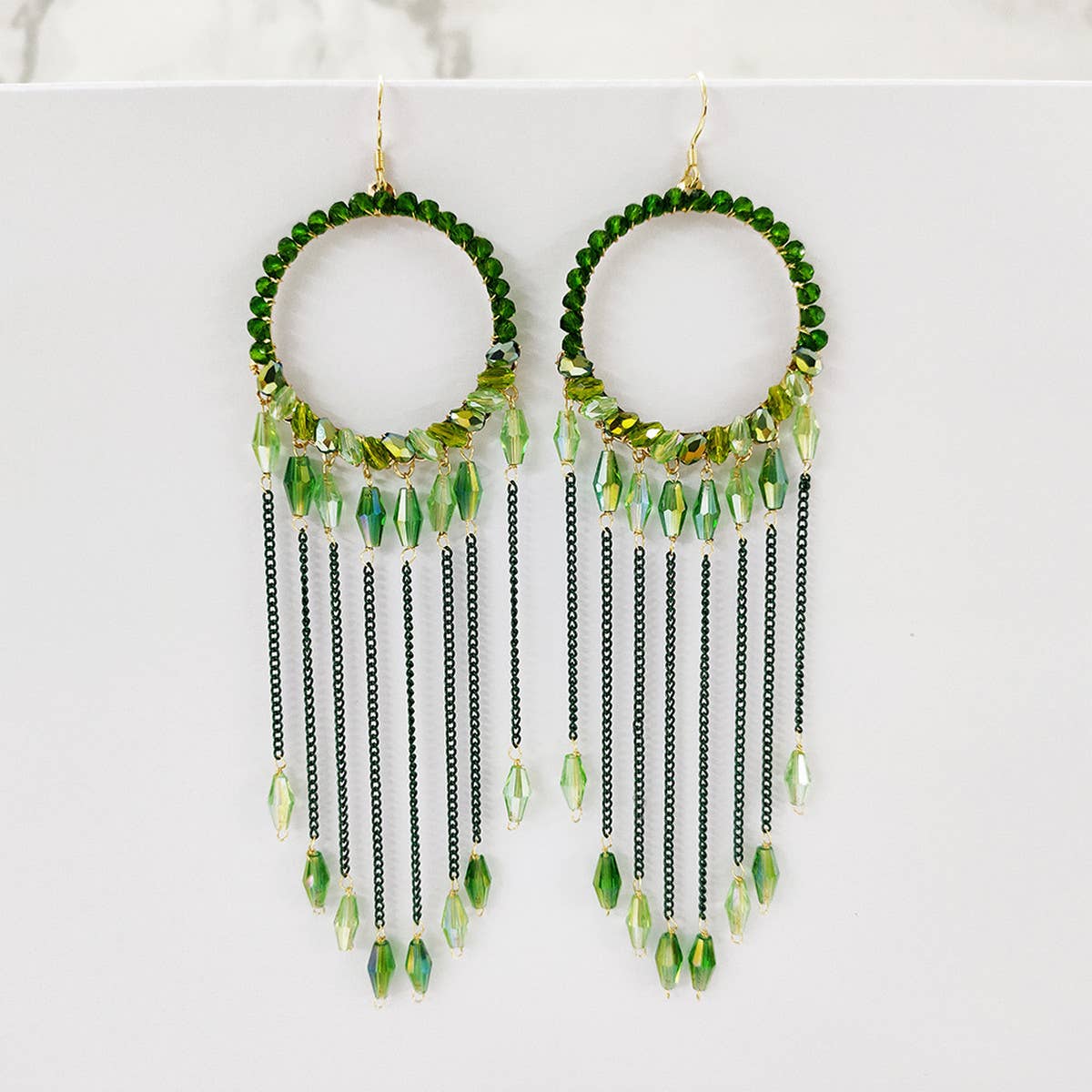 STYLISH TASSEL HANDMADE BEADED EARRINGS_CWAJE0842