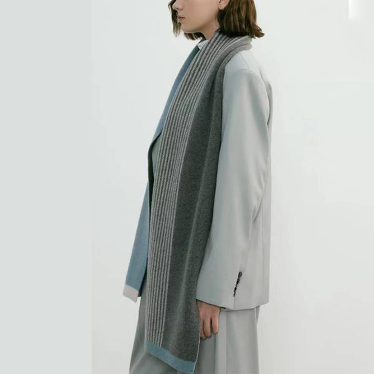 Knit Scarf - Unisex Elegant Winter Couples Wrap