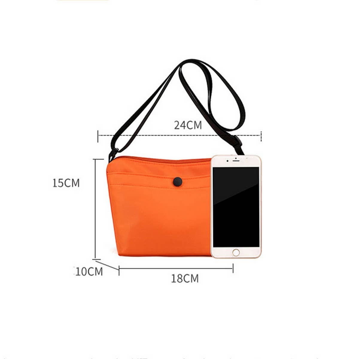 FASHIONABLE NYLON CASUAL SHOULDER MESSENGER BAG_CWAB3500