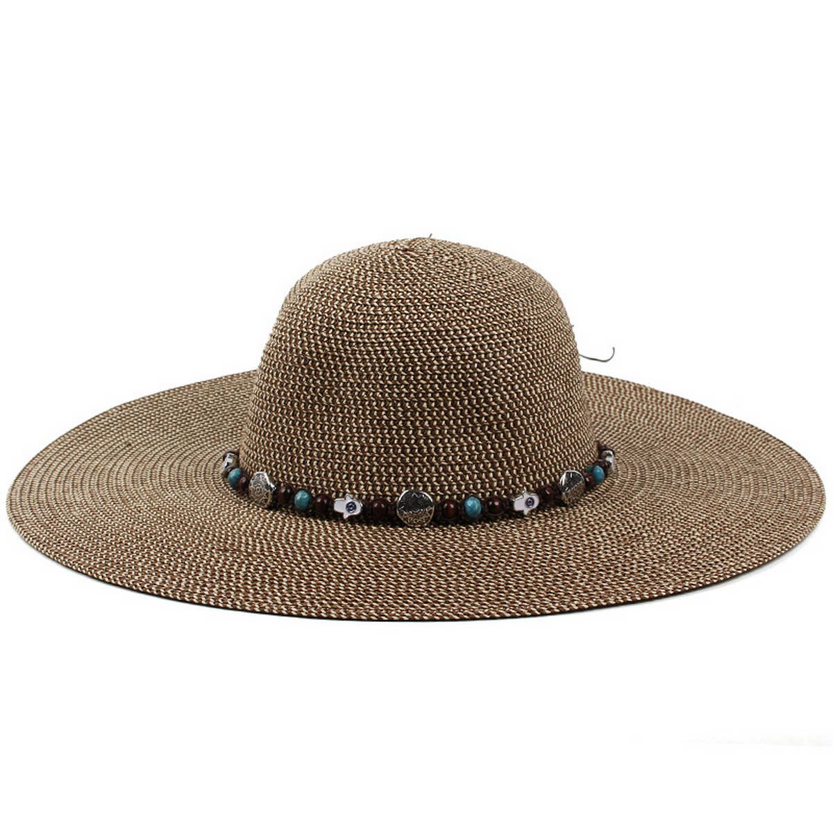 OUTDOOR LEISURE SUN PROTECTION DOME STRAW HAT_CWAH1205