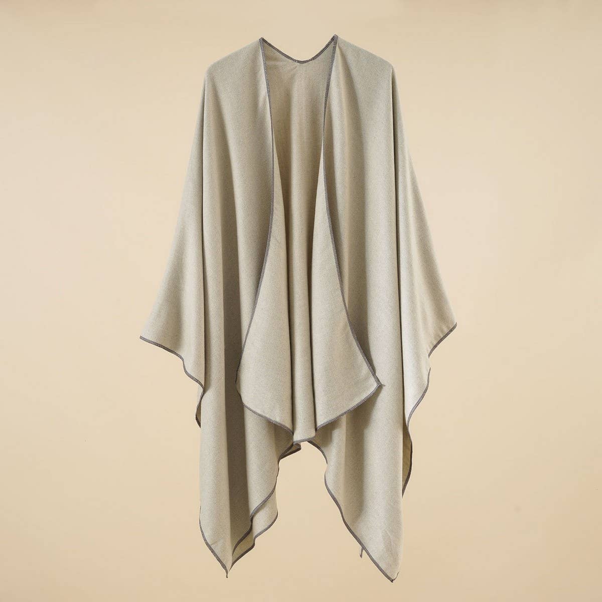 WARM CAPE SIMPLE SOLID COLOR FASHIONABLE SHAWL