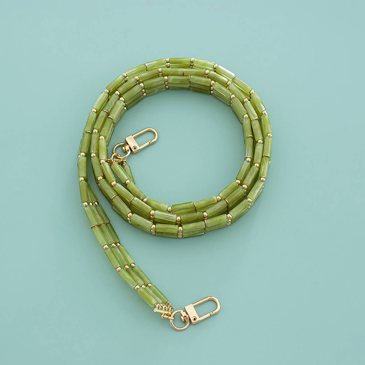 Bamboo Style Acrylic Long Crossbody Handbag Strap_CWMM5118