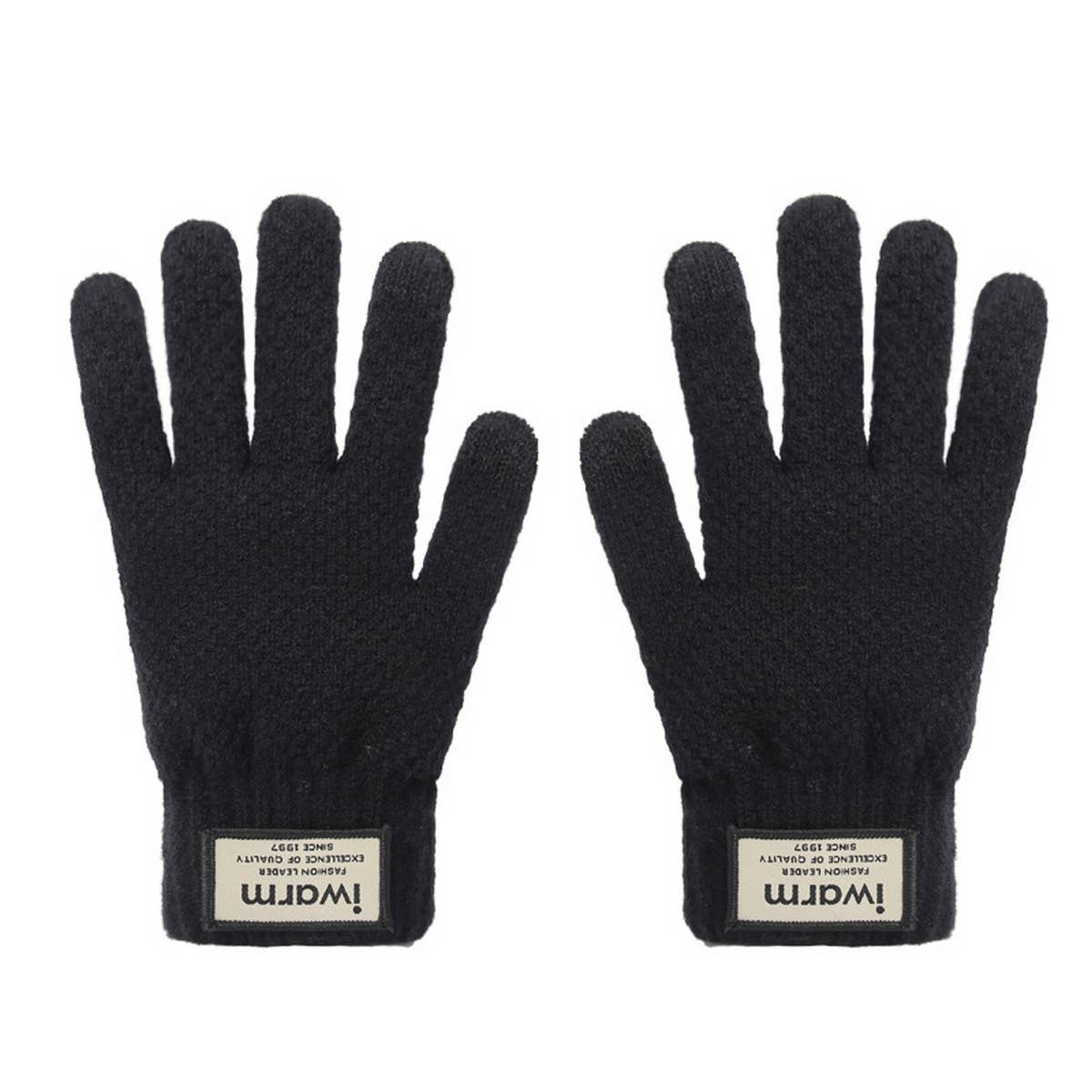 OUTDOOR LEISURE PLUS VELVET WARM KNITTED GLOVES_CWAG0132