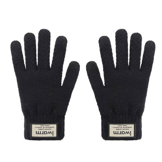 OUTDOOR LEISURE PLUS VELVET WARM KNITTED GLOVES_CWAG0132