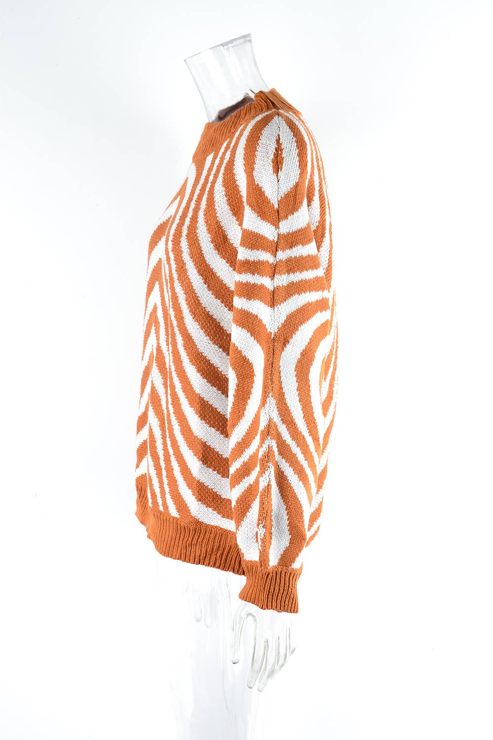 CWOSWL1038_Casual Crew Neck Pullover Long Sleeve Sweater