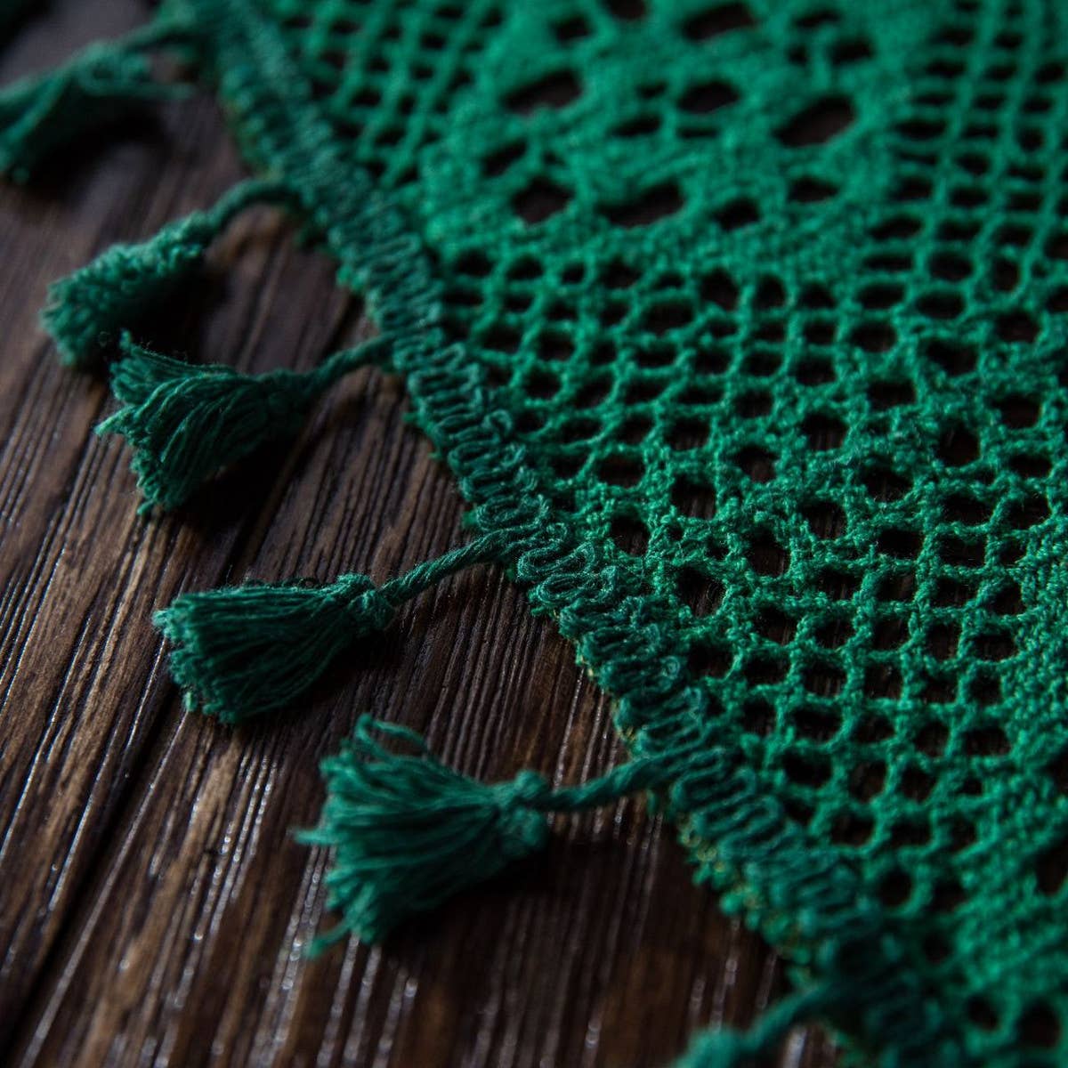 VINTAGE CROCHET OPENWORK TABLECLOTH