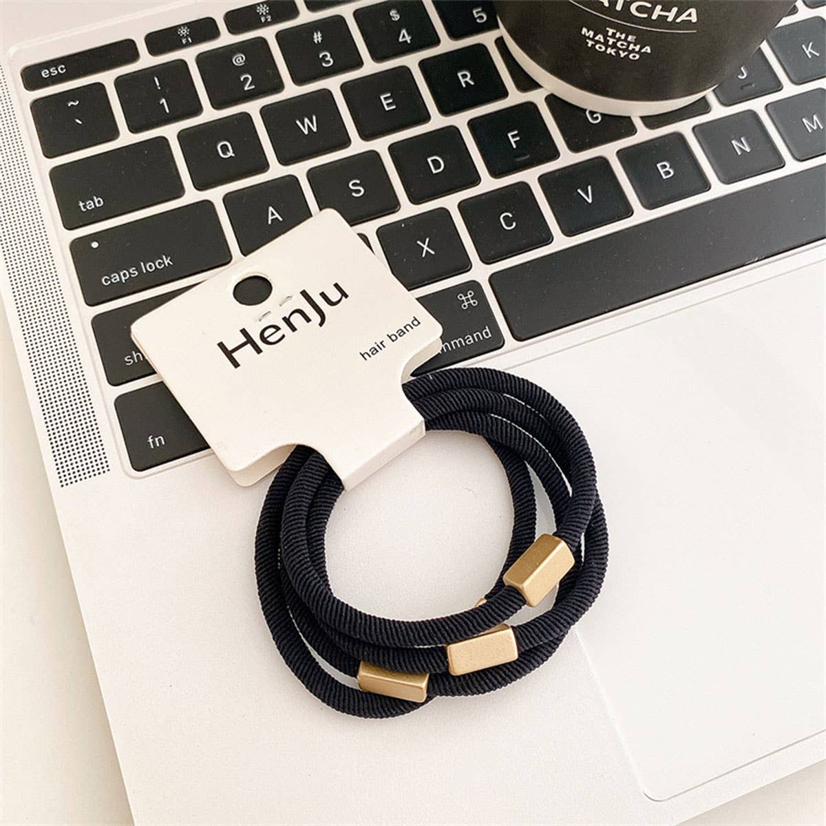 4PCS/SET FASHION STRETCHY ELASTIC SIMPLE HAIR TIES_CWAHA0338