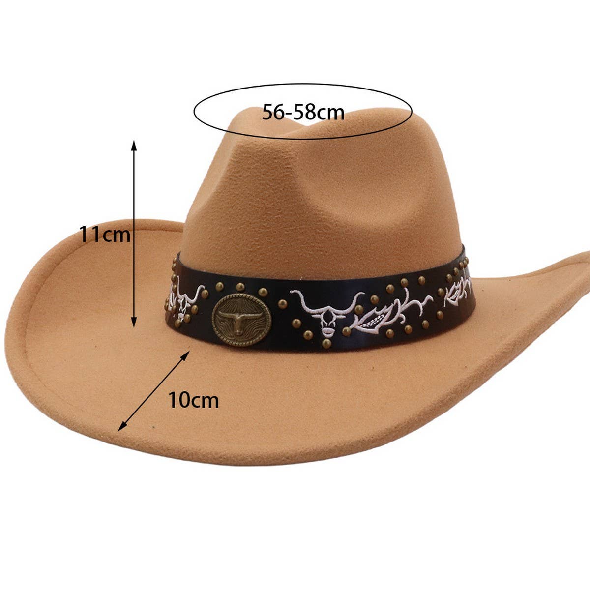Unisex  Cowboy Fedora Hat Western Style_CWAH04450