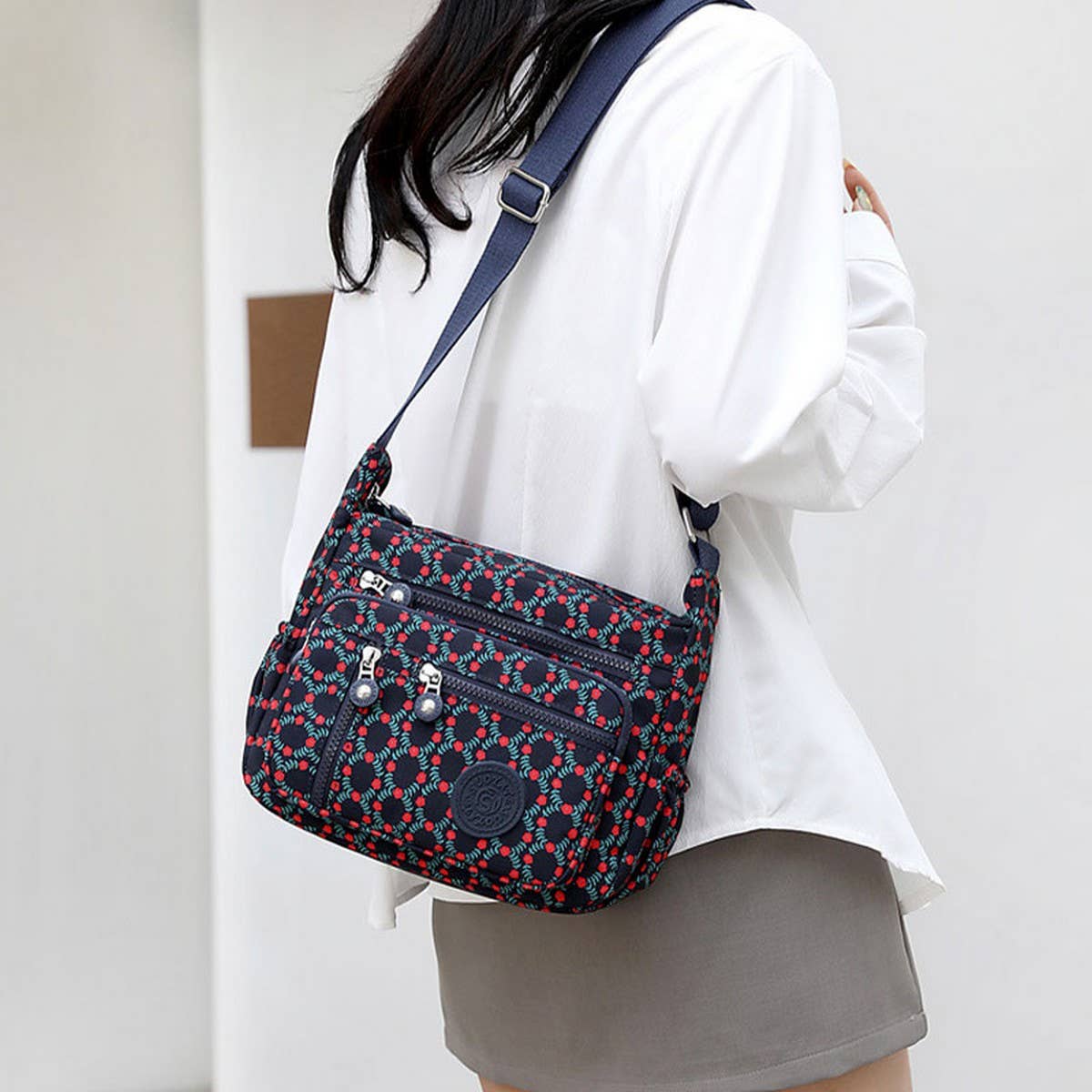 FASHION PRINTED NYLONCANVAS SHOULDER CROSSBODY BAG_CWASC1781