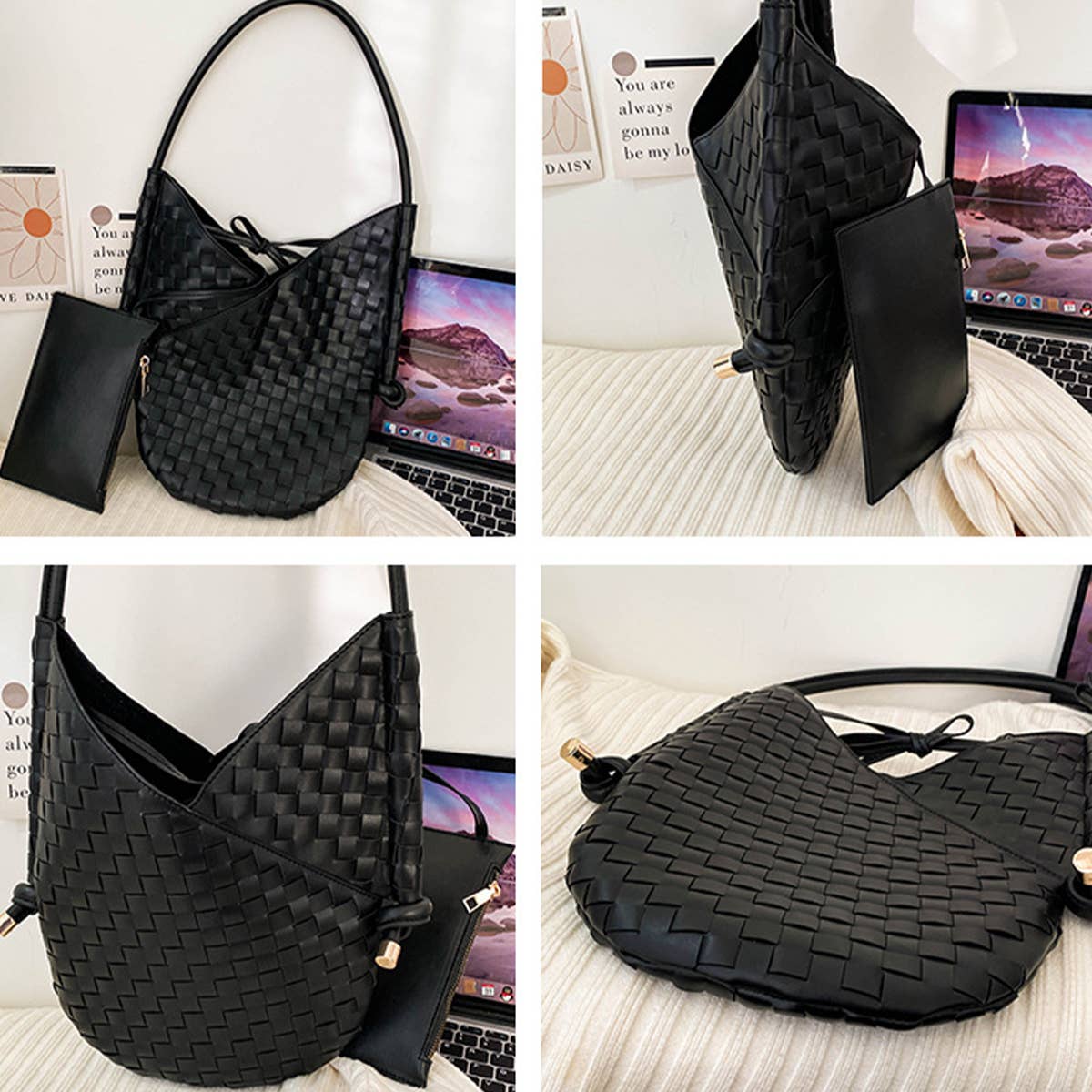 HAND-WOVEN BAG STYLISH STRAW ARMPIT BAG FOR WOMEN_CWAB1913