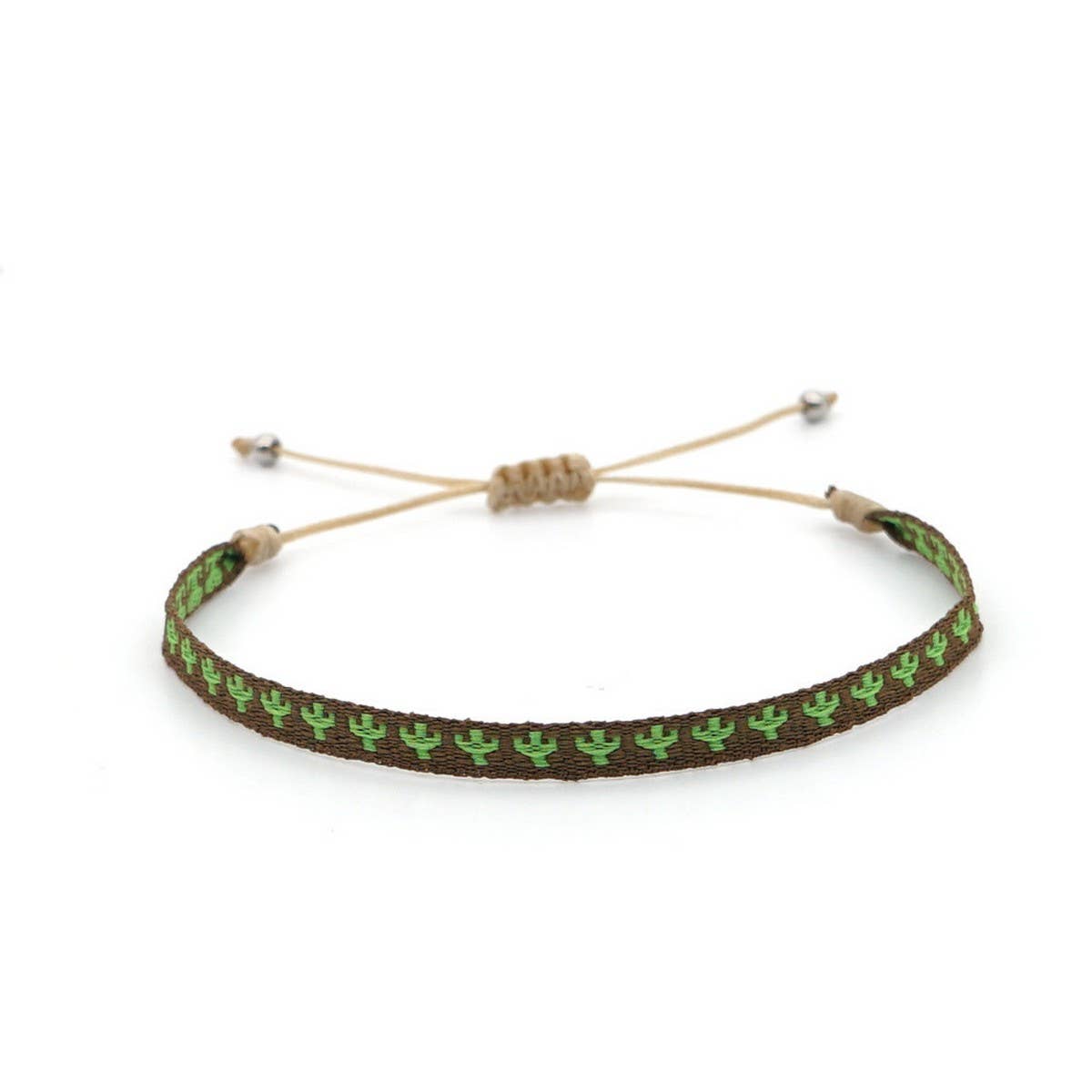 CWAJE4556_BOHEMIAN RIBBON HAND-WOVEN BRACELET