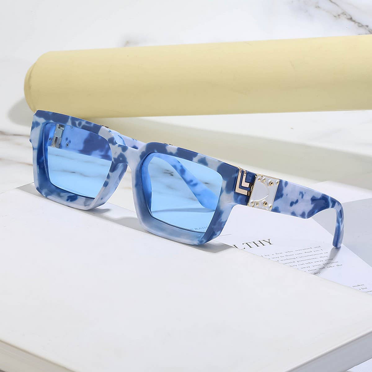 SUNGLASSES FASHION SQUARE FRAME SUNGLASSES GLASSES
