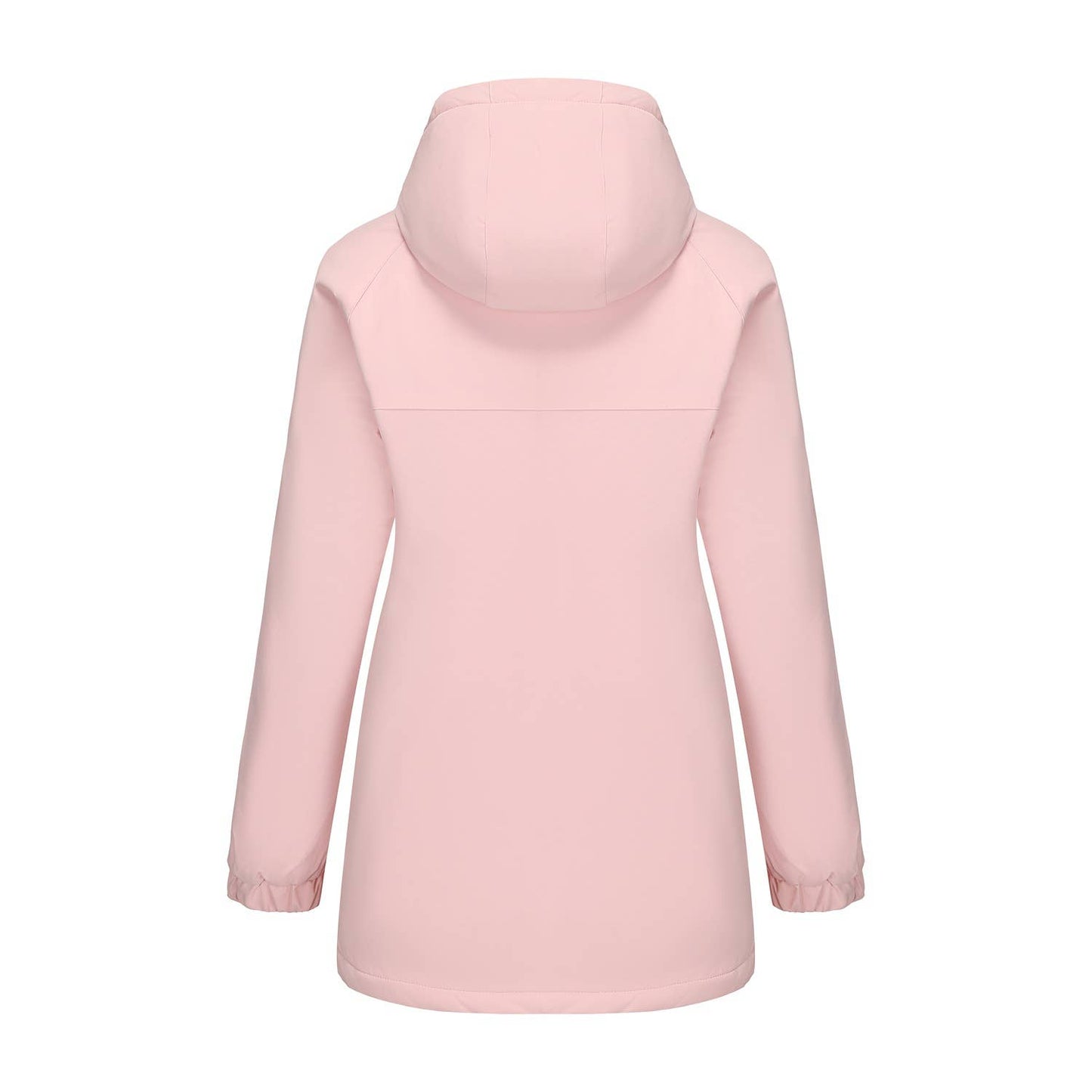 Windproof and warm long hiking jacket