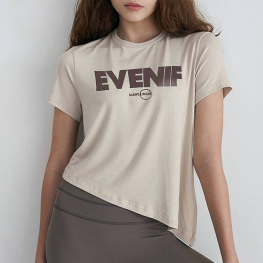 SPLIT PRINT PILATES BLOUSE