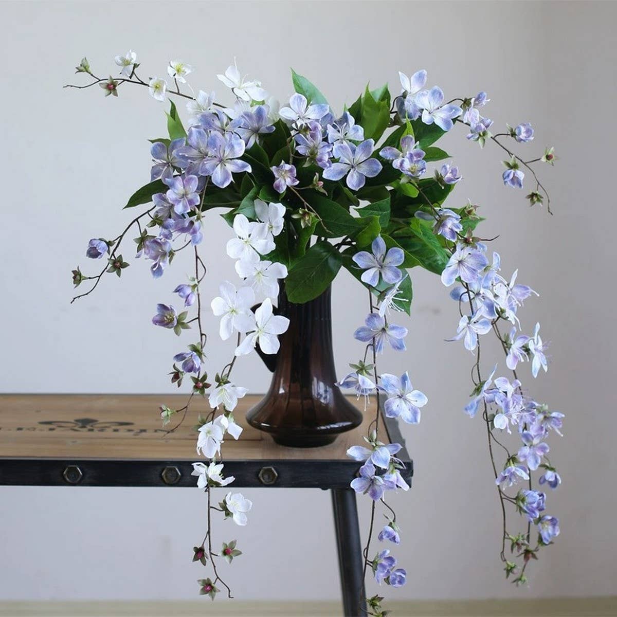 Single Stem Jasmine & Begonia Artificial Flower_CWMM6516