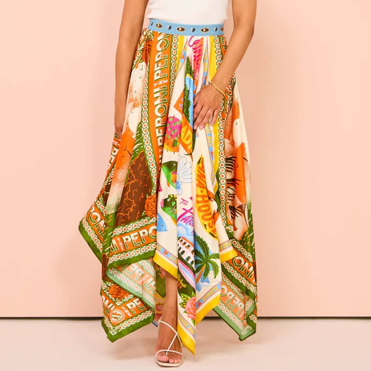 Fashion versatile irregular skirt