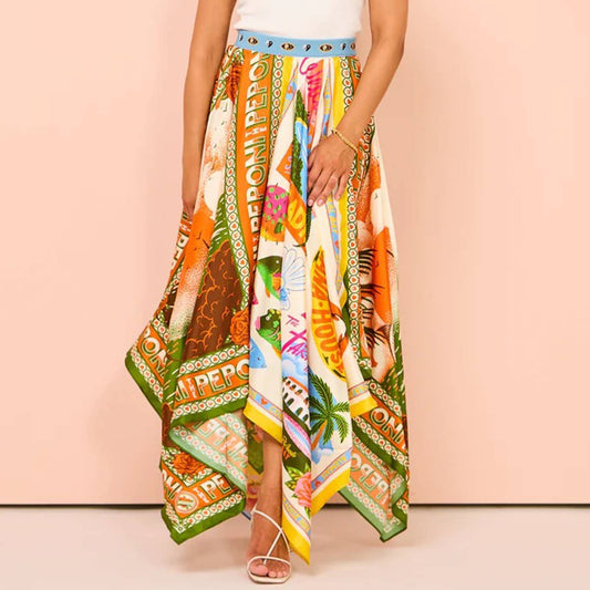 Fashion versatile irregular skirt