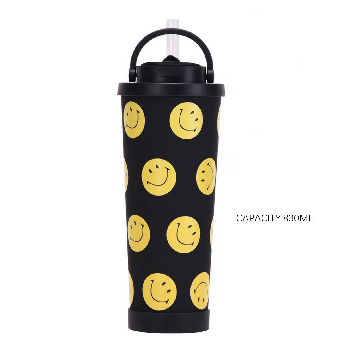 NEW SMILING FACE STAINLESS STEEL THERMOS CUP