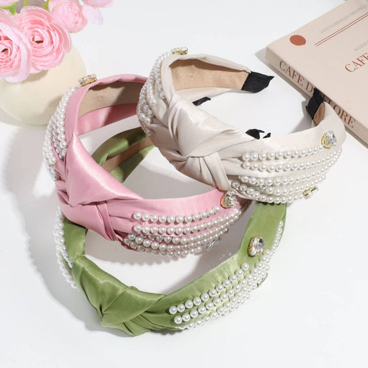 SIMPLE SOLID COLOR KNOTTED HEADBAND_CWAHA2306