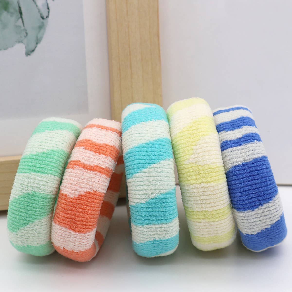 FASHION  WIDENED HAIR TIES(5PCS/BOX)_CWAHA0504
