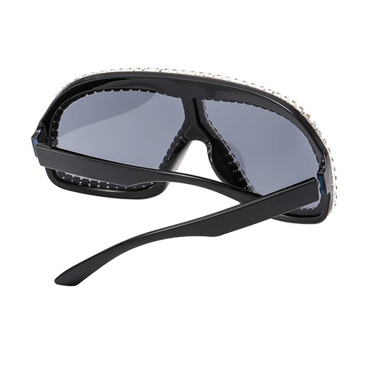 FASHIONABLE LARGE FRAME DIAMOND SUNGLASSES