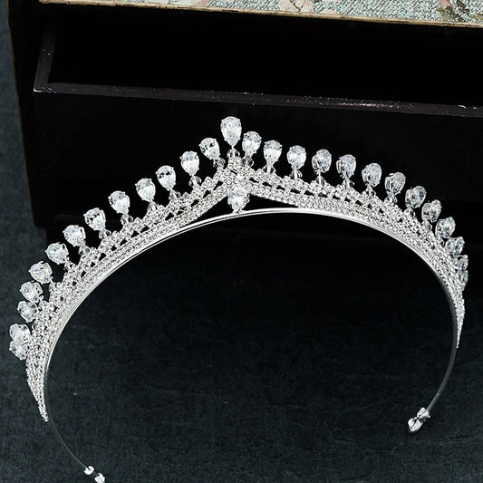 BRIDAL WEDDING CRYSTAL TIARAS HANDMADE CROWN_CWMM2027