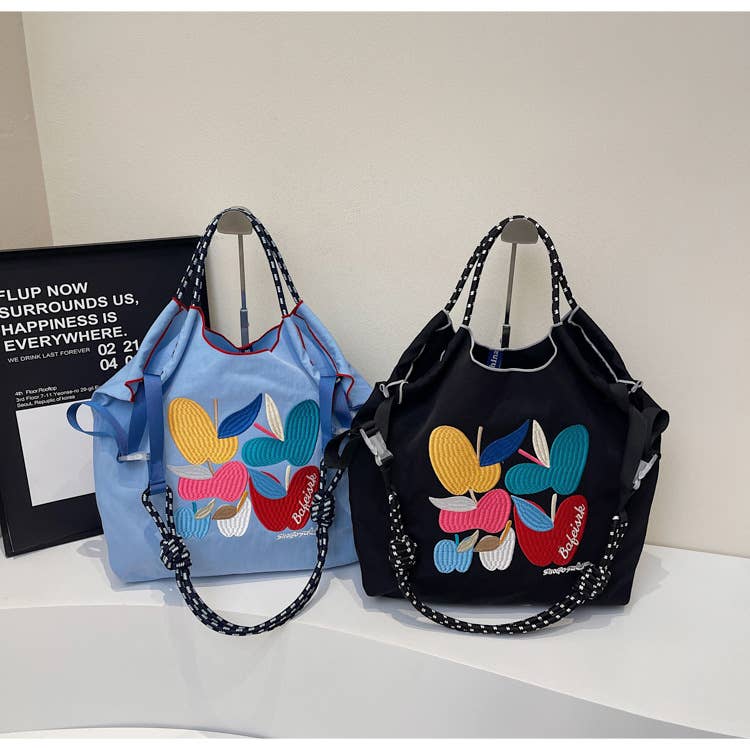 Cartoon embroidery versatile commuting bag
