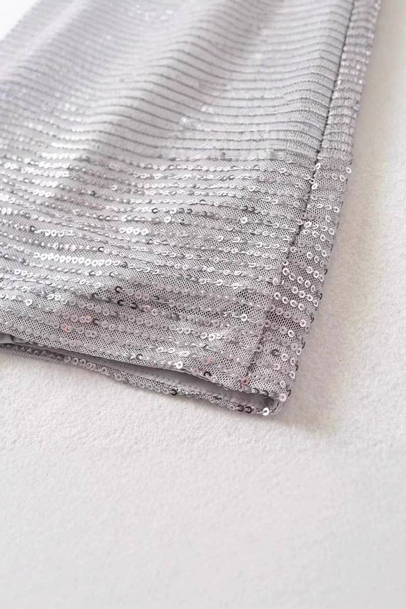 CWBMS0452_SEXY SEQUIN BODYCON SKIRT WITH SIDE SLIT