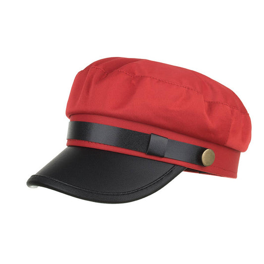 ROUND BELT BUCKLE PREMIUM SOLID COLOR BERET