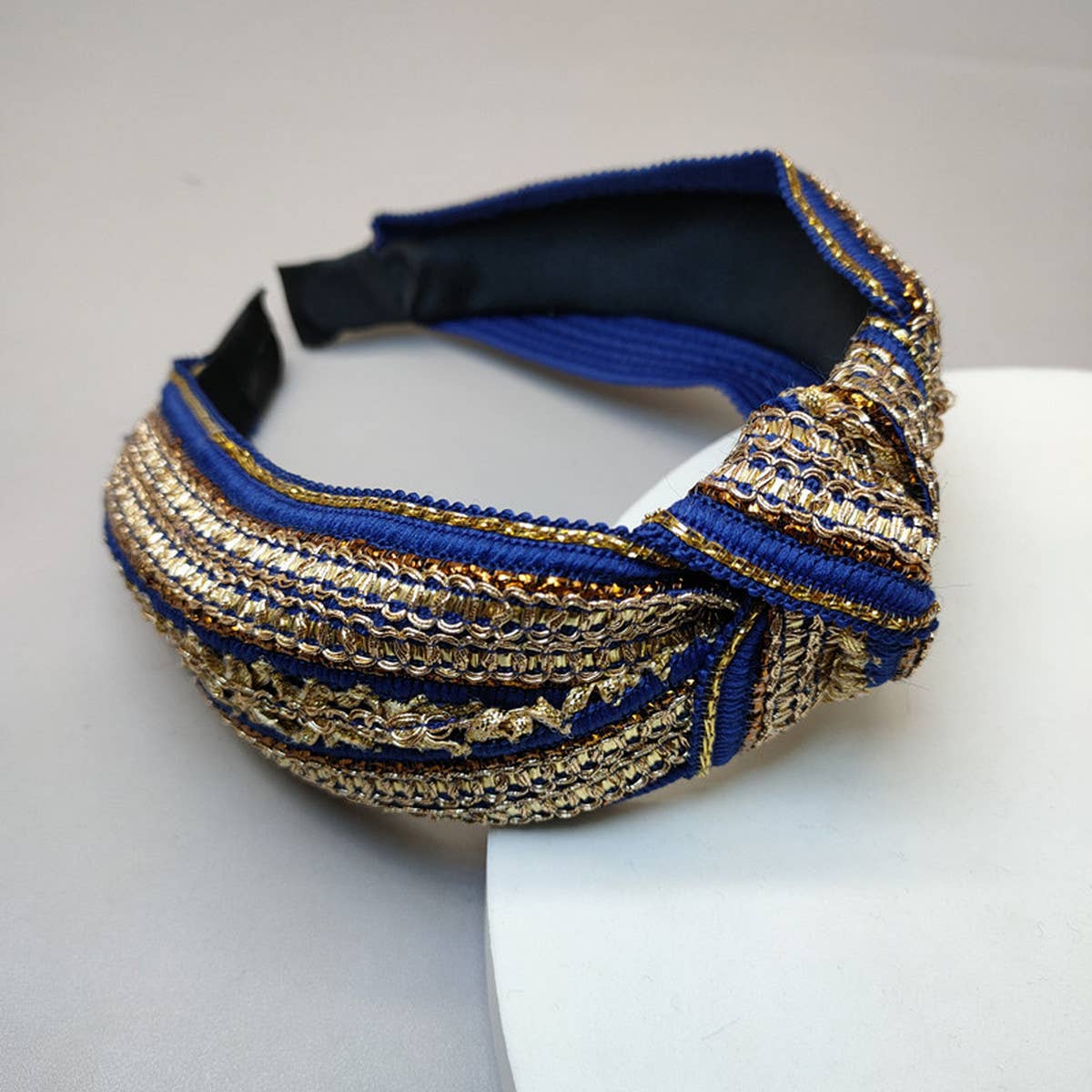 BRAIDED WIDE BAND NON-SLIP BOHEMIAN HEADBAND_CWAHA2603