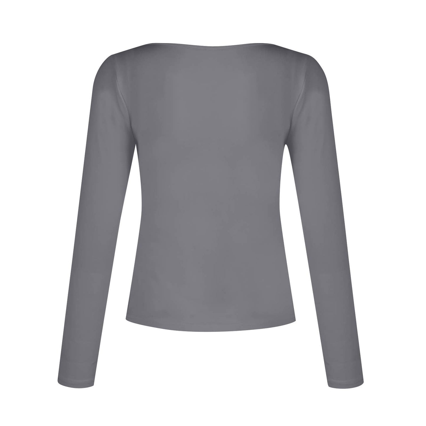 V-NECK LONG SLEEVE SLIM-FIT ALL-IN-ONE T-SHIRT