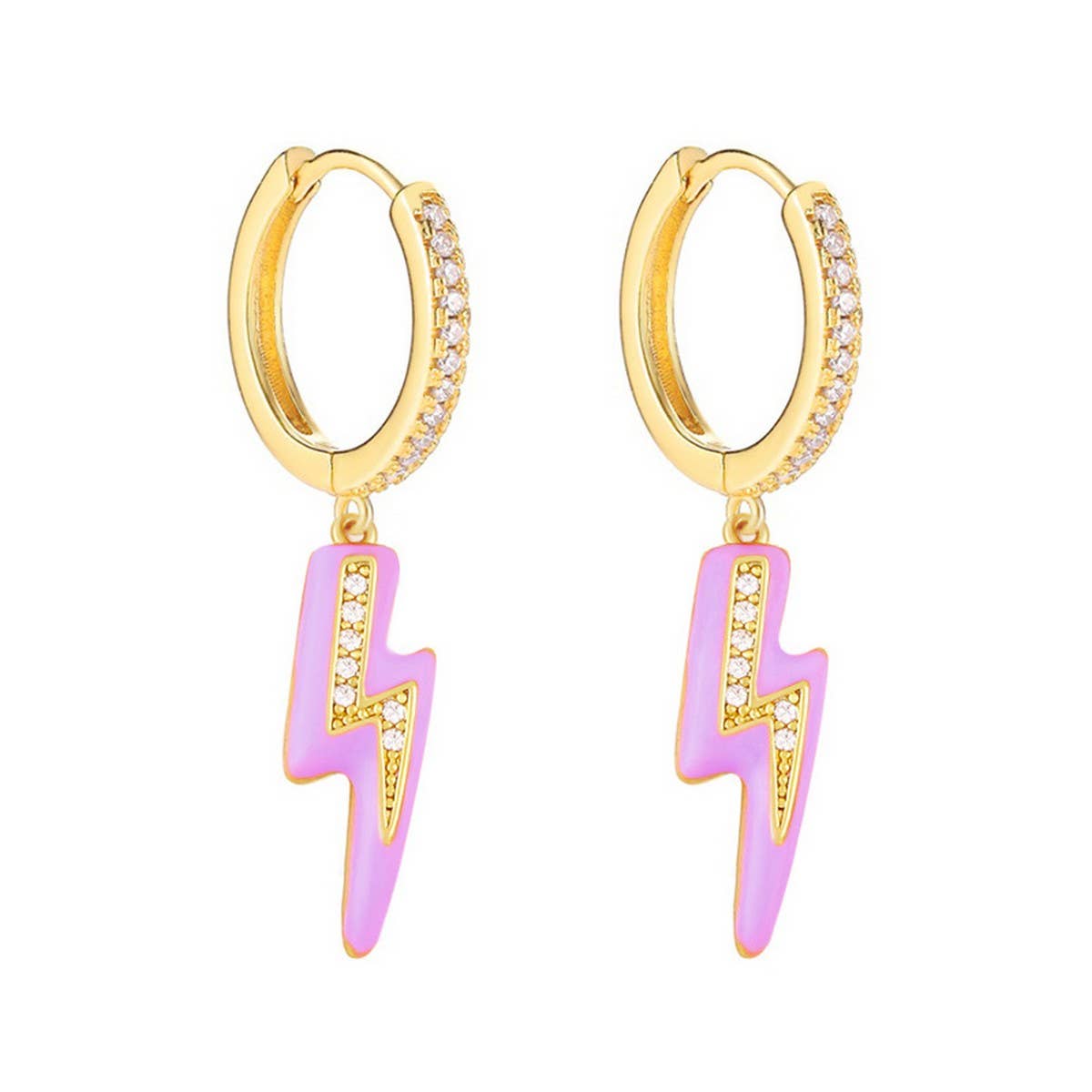 COLORFUL LIGHTNING PERSONALITY VERSATILE EARRINGS