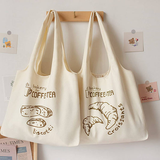 Simple Vest Style Canvas Tote Bag for Students_CWAB5661