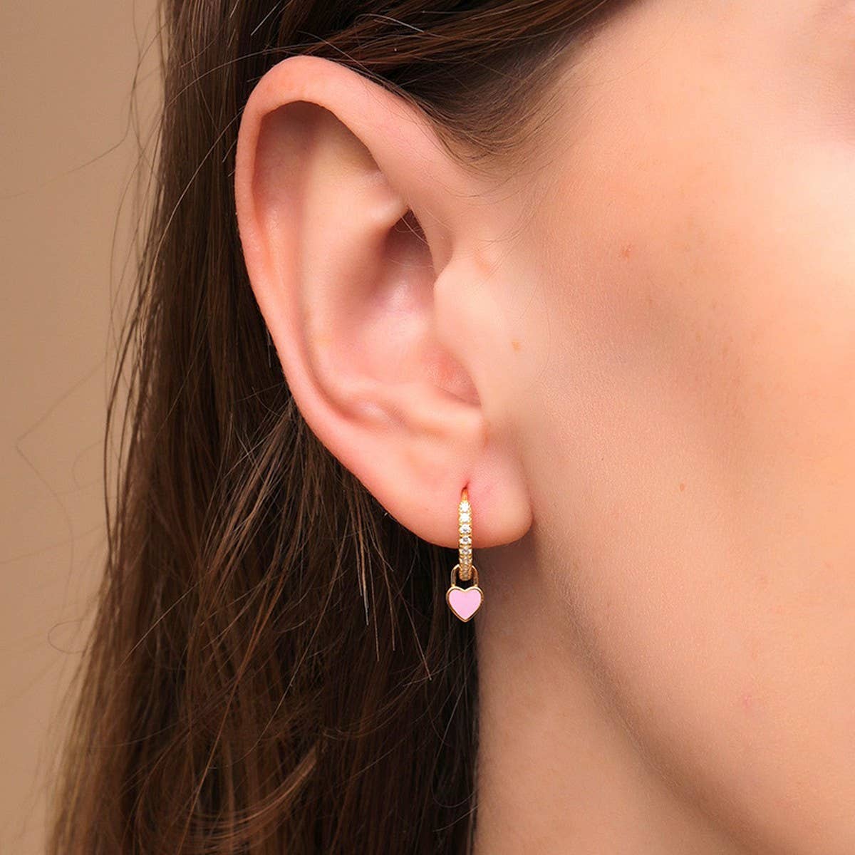 NEW SIMPLE MULTI-COLOR LOVE GEOMETRIC EARRINGS