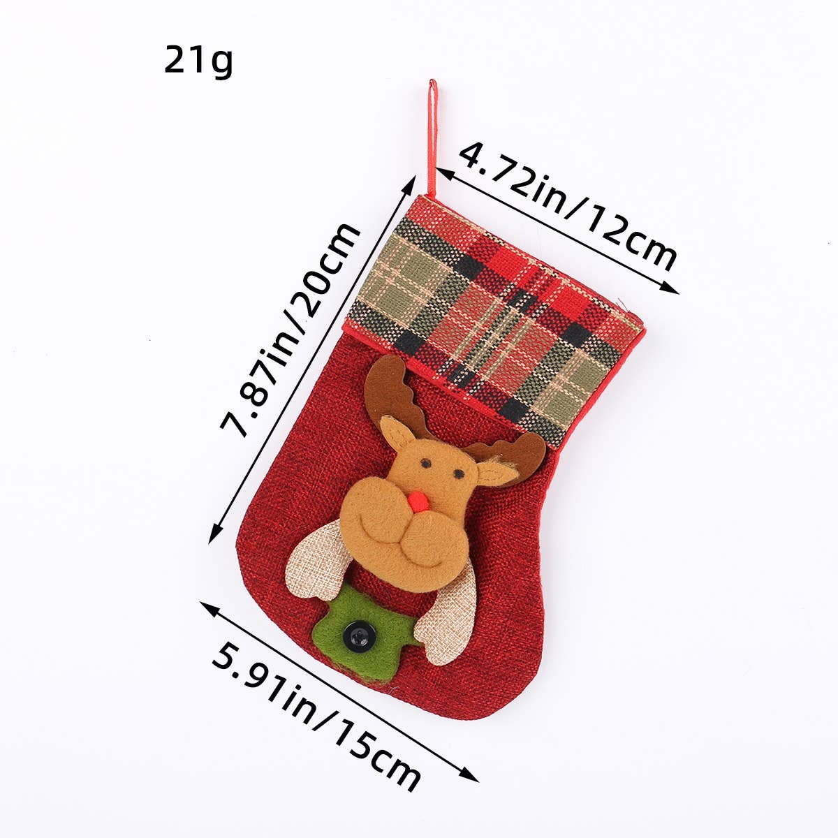 CHRISTMAS DECORATIONS WITH VARIOUS CHRISTMAS SOCKS