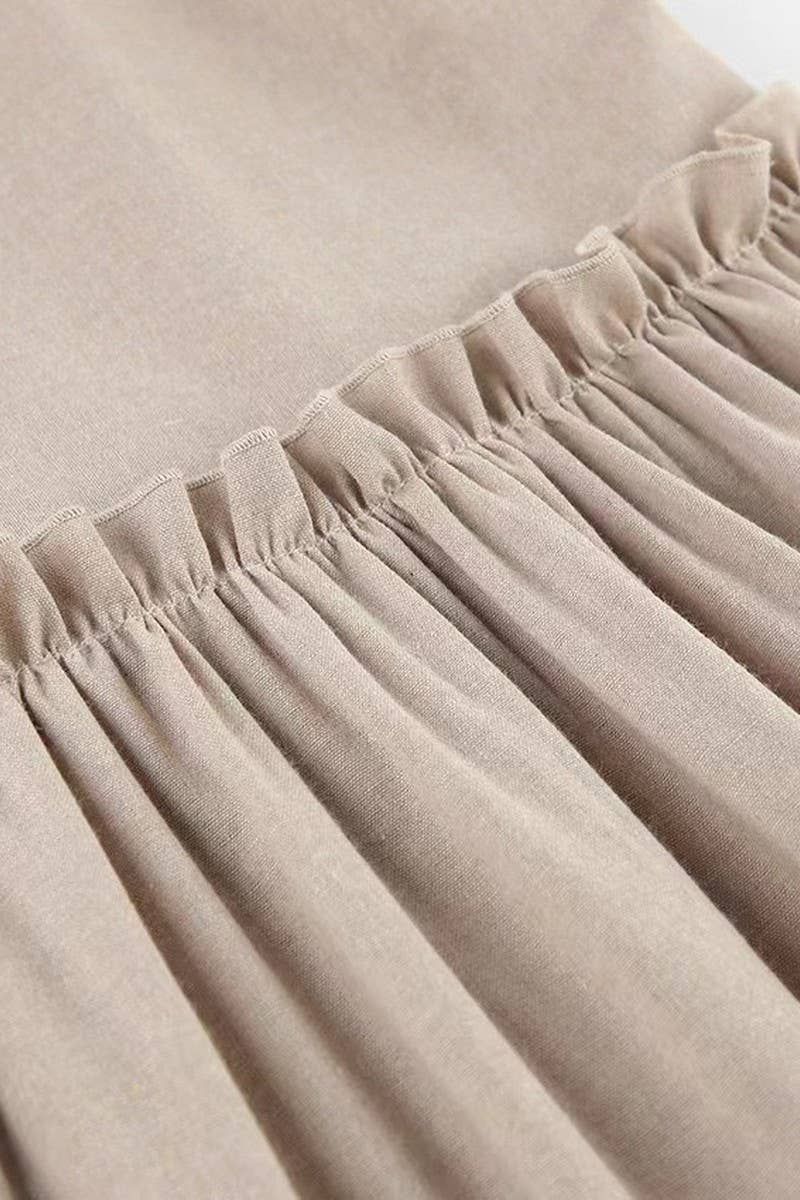 CWDSD8757_SEXY LINEN BLEND SPAGHETTI STRAP DRESS