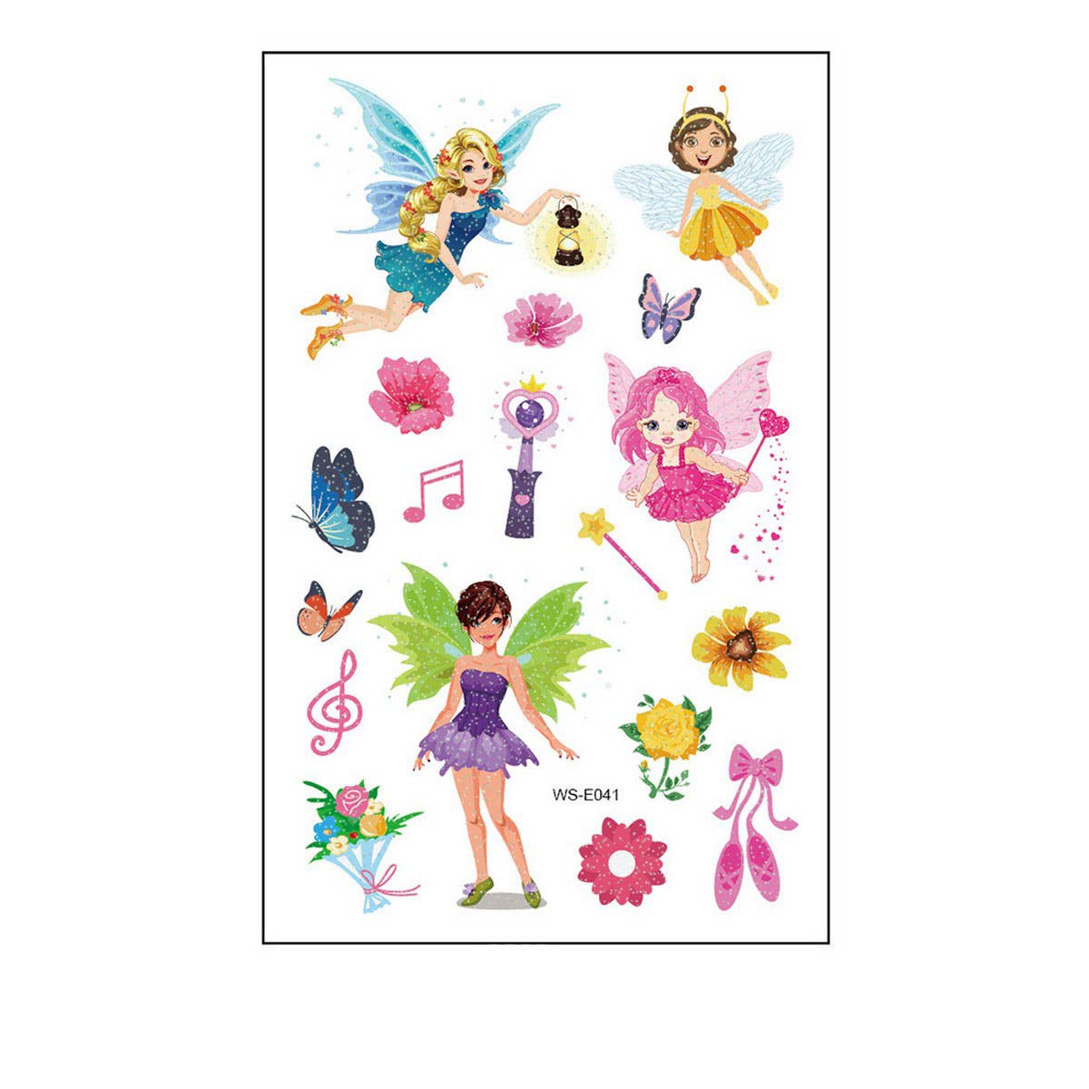 Glitter Fairy Tattoos ? Princess Waterproof Set